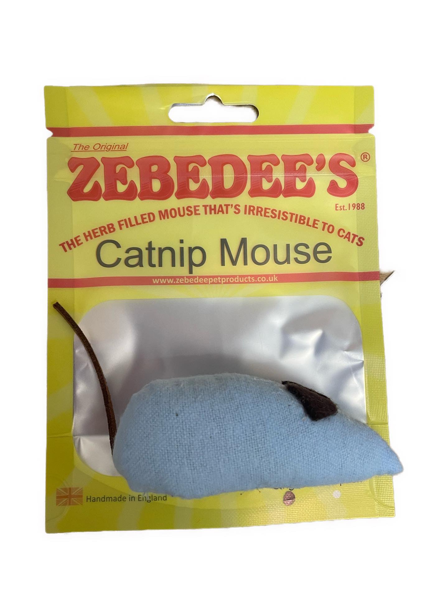 The Original Zebedee's Catnip Mouse Cat Toy