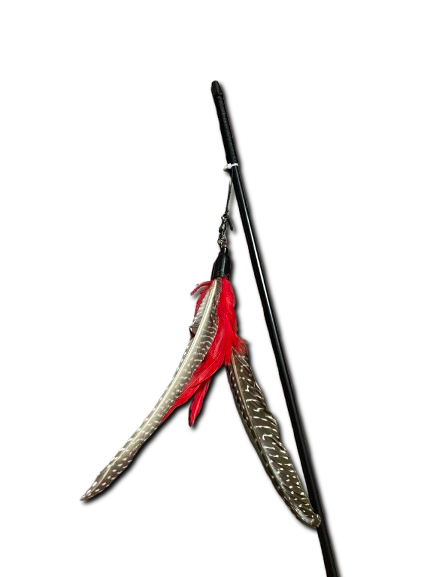 Interactive Cat Wand Toy with Real Feathers | Perfect for Playtime