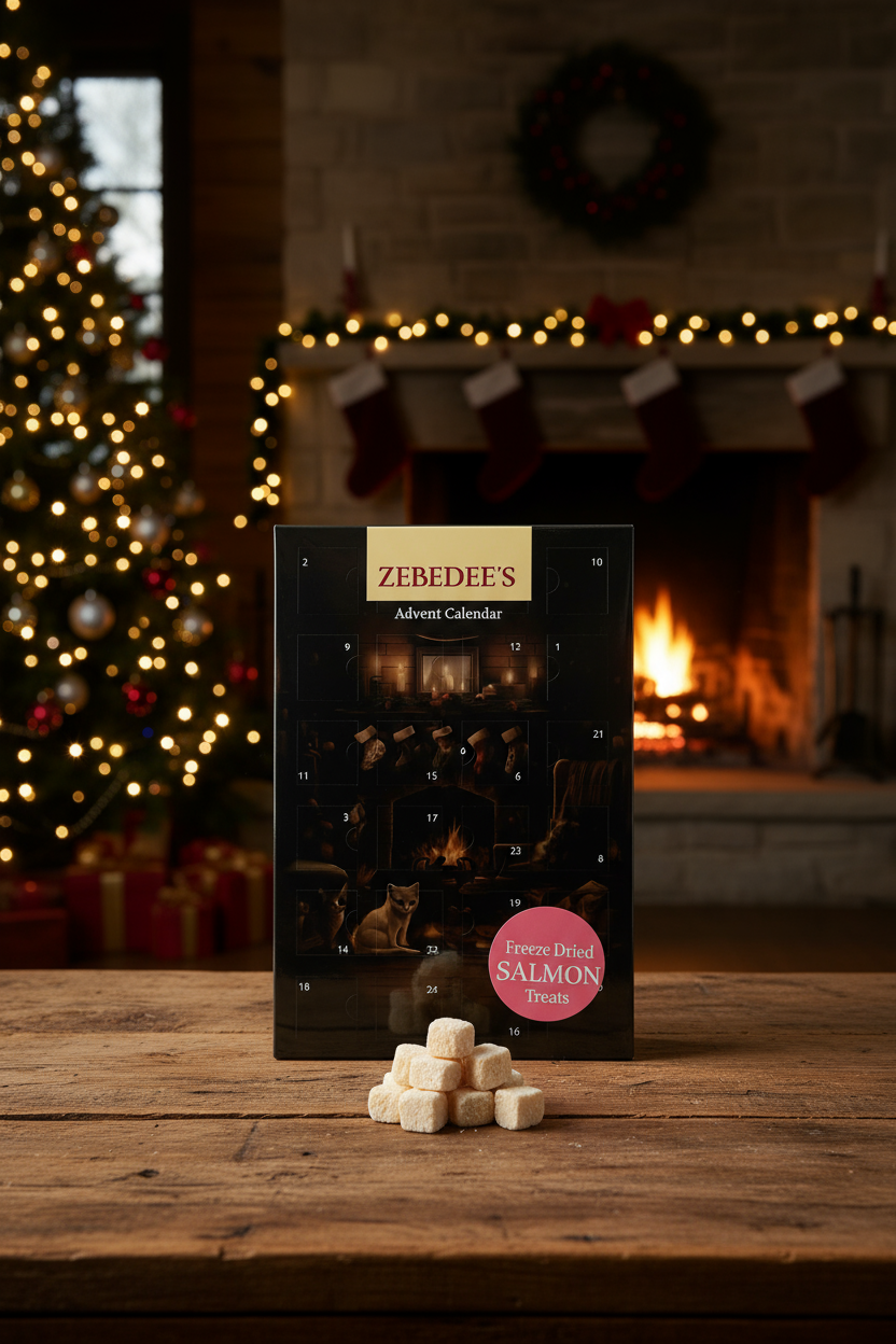 Zebedee Luxury Advent Calendar For Cats - Freeze Dried Salmon