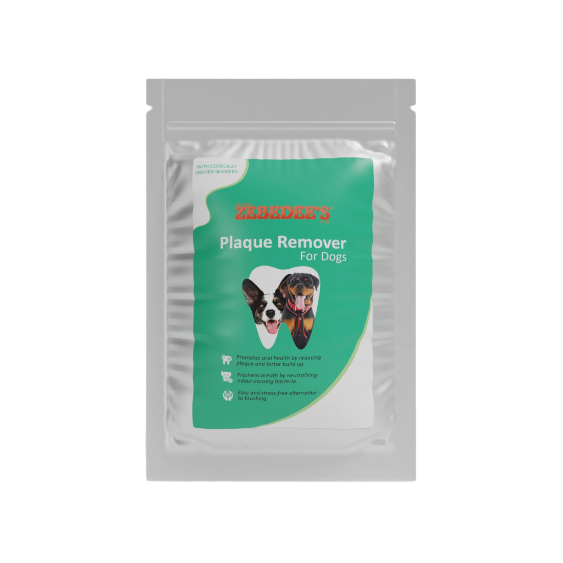 Zebedee Plaque Remover Powder For Dogs - Front View