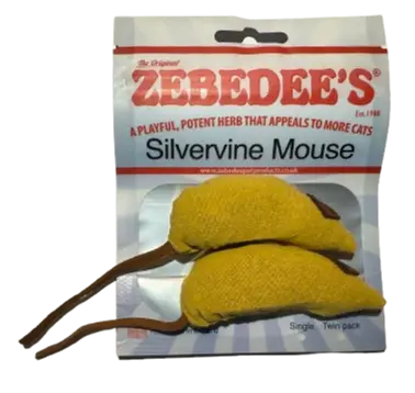 Handmade Silvervine Mouse Toy – Zebedee’s Original 2 Pack (UK)